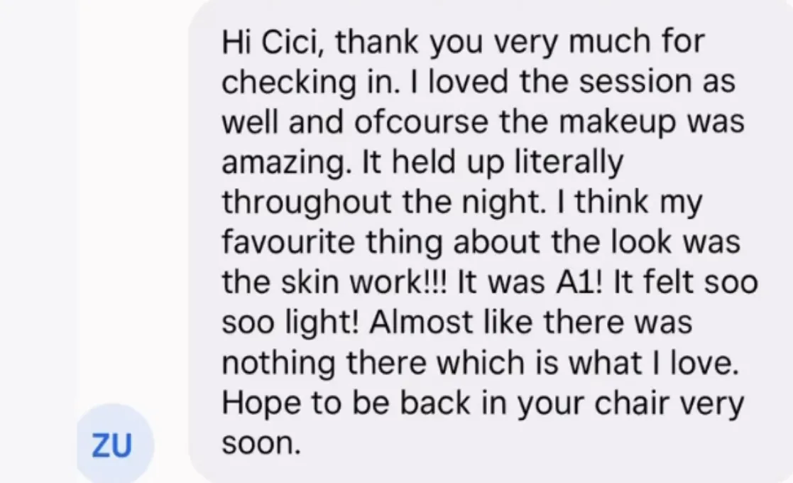 Client testimonial